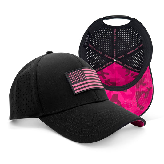 Patriot Performance Hat - Black | Pink